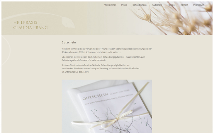Website Claudia Prang